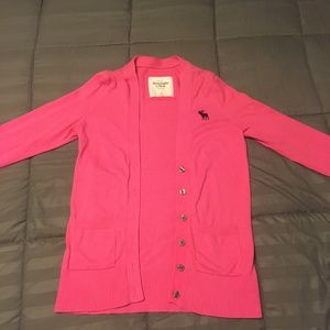 Abercrombie & Fitch Pink Cardigan